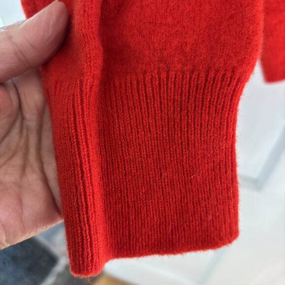 Vintage Mackinnon of Scotland Wool Sweater Mens L Red Arqyle Preppy Old Money - Picture 5 of 7